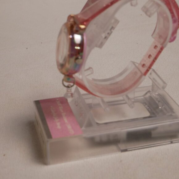 Disney Princess Cinderella Jelly Strap Watch Pink OOP Fits up to 7" wrist - Picture 6 of 9